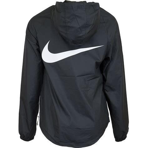 windbreaker damen nike schwarz weiß